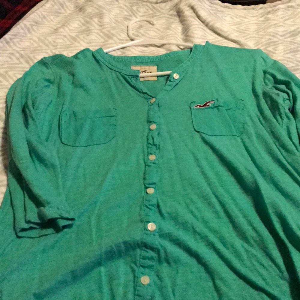 Mint green shirt
